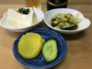 お通し3品